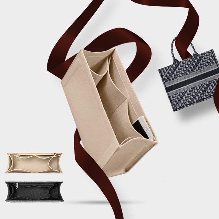 Lckaey Geldbörsen-Organizer-Einsatz für Bücher, Tragetasche, grosse Tasche, Organizer, 2008 beige-XL