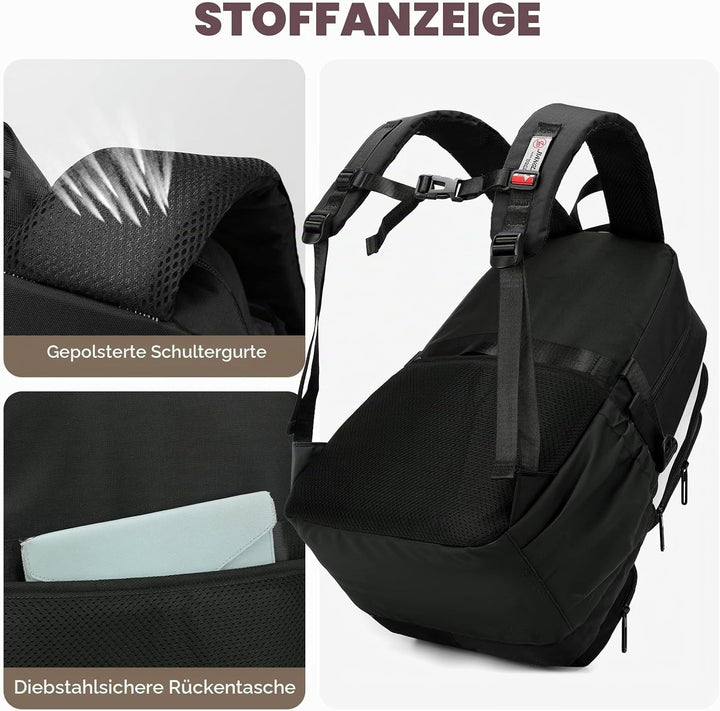 Amythe Schulrucksack Jungen Teenager, Gross Rucksack Schule Gymnasium Oberstufe, Schulranzen Robust