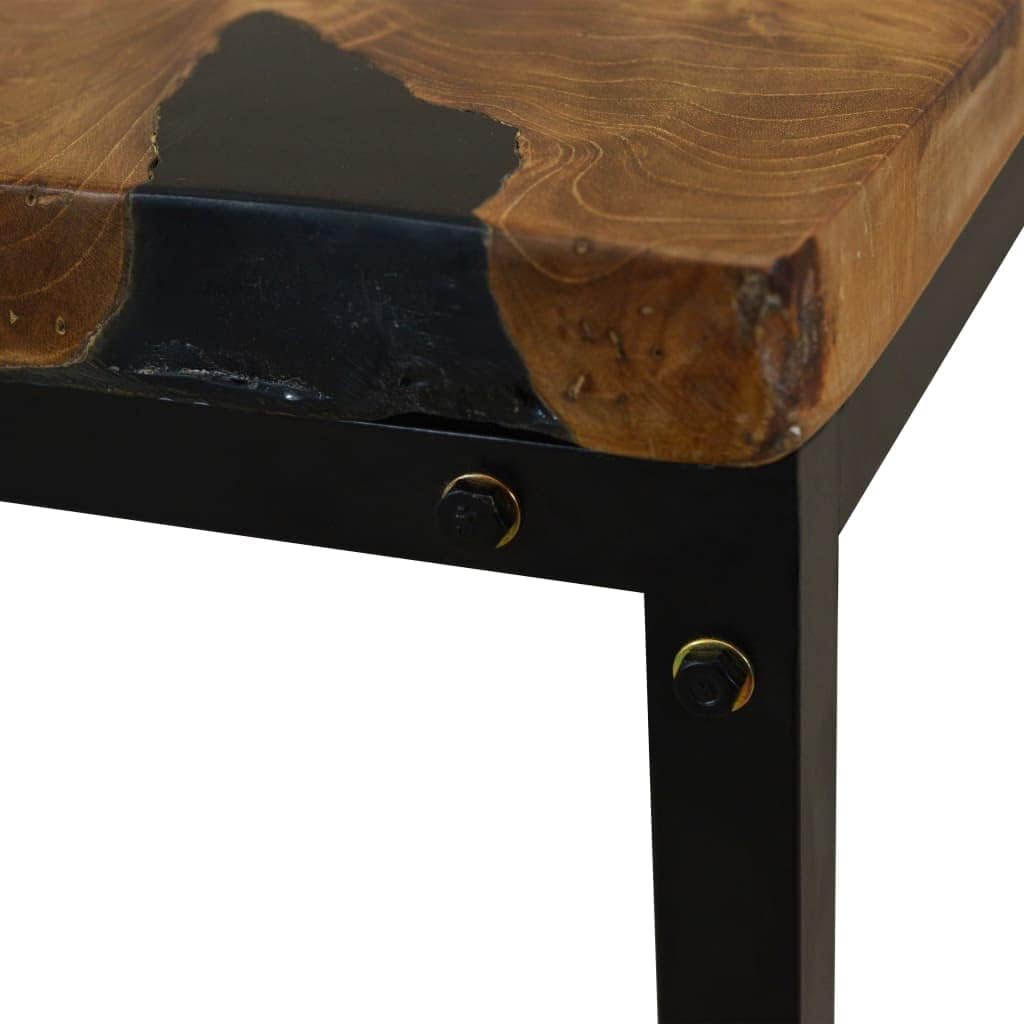 vidaXL Teak Couchtisch 110 cm Kaffeetisch Beistelltisch Holztisch Wohnzimmer