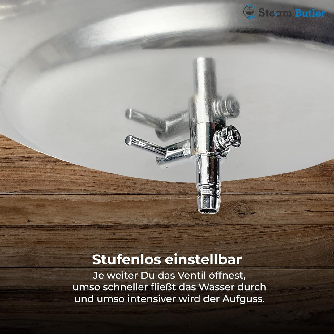 Original Steam Butler Home - Automatischer Aufguss für die Sauna/Heimsauna/Gartensauna - Material: E