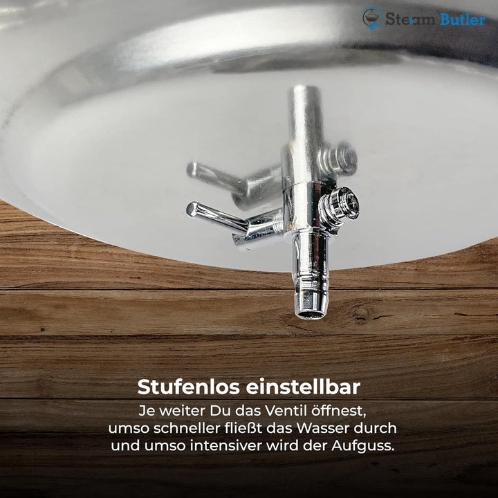 Original Steam Butler Home - Automatischer Aufguss für die Sauna/Heimsauna/Gartensauna - Material: E