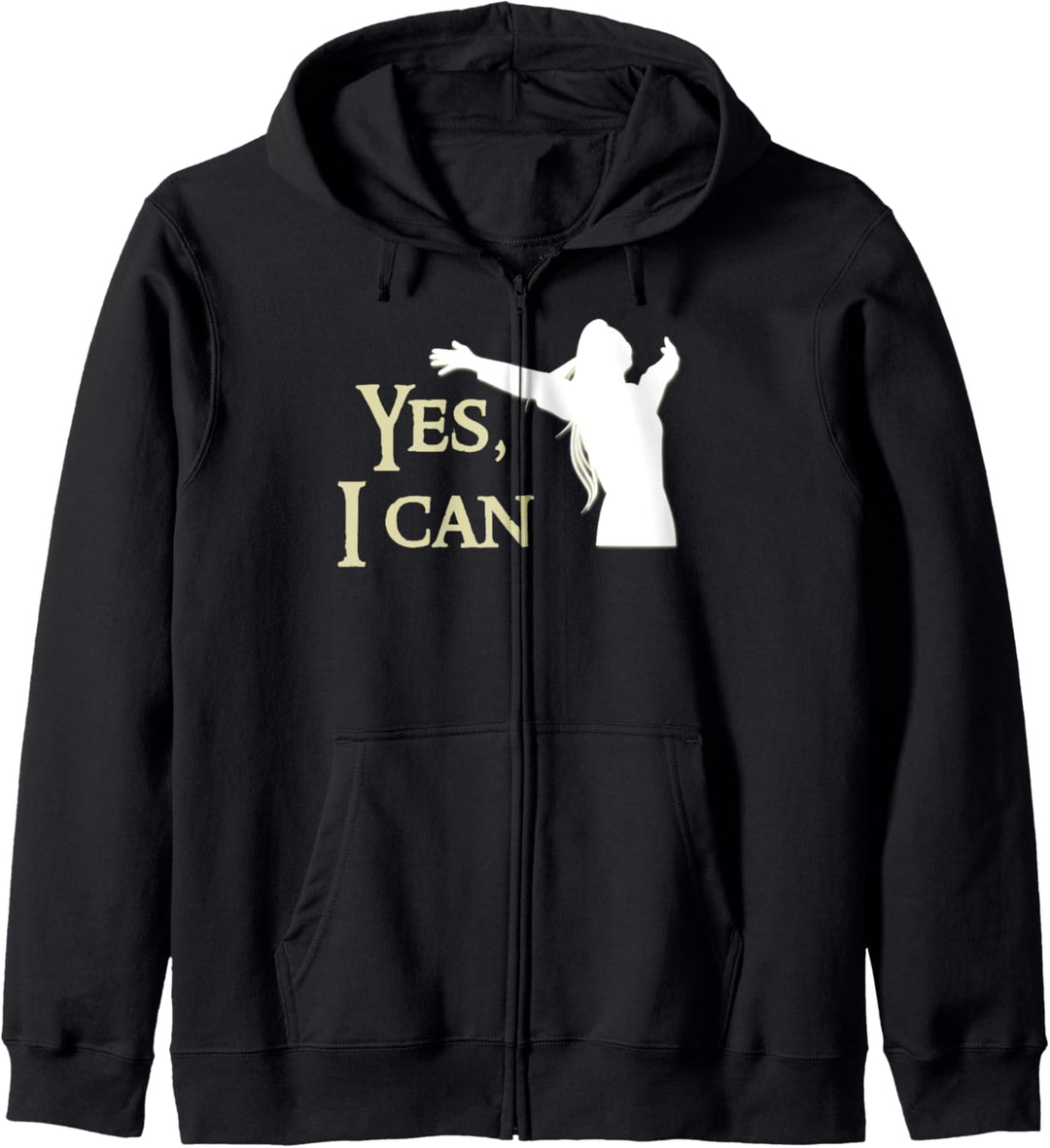 Yes I Can Positive Inspirational Kapuzenjacke