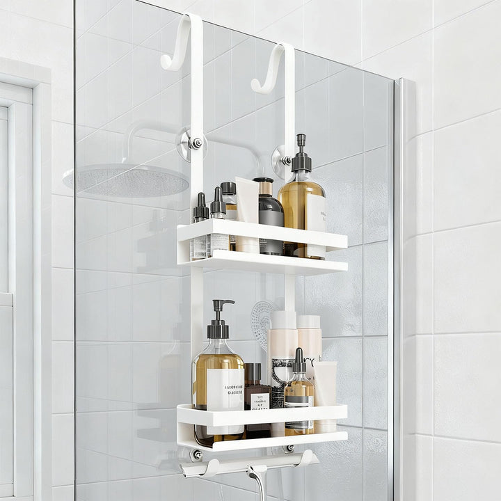Laimew Duschablage ohne Bohren Badezimmer Organizer, Badregal Duschregal ohne Bohren, Duschablage zu