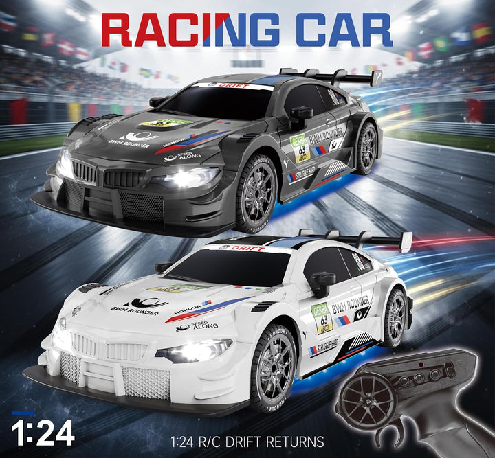Ferngesteuertes Auto 1:24 Scale Drift Car 4WD 2.4GHz RC Drift Auto 20KM/H Hohe Geschwindigkeit Rennw