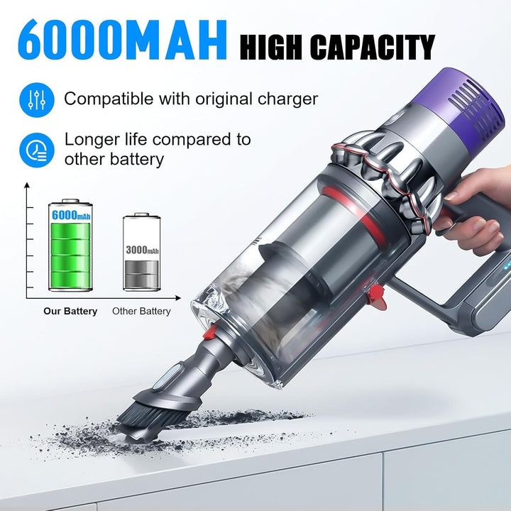 V7 Ersatzakku für Dyson Animal, Cord-Free, Extra, Fluffy, Mattress staubsauger, Motorhead, SV11, Tri