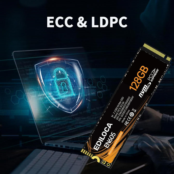 Ediloca M.2 SSD NVMe PCIe Solid State Drives Interne SSD (2150MB/s, 128GB) 128GB 2150MB/s, 128GB 215