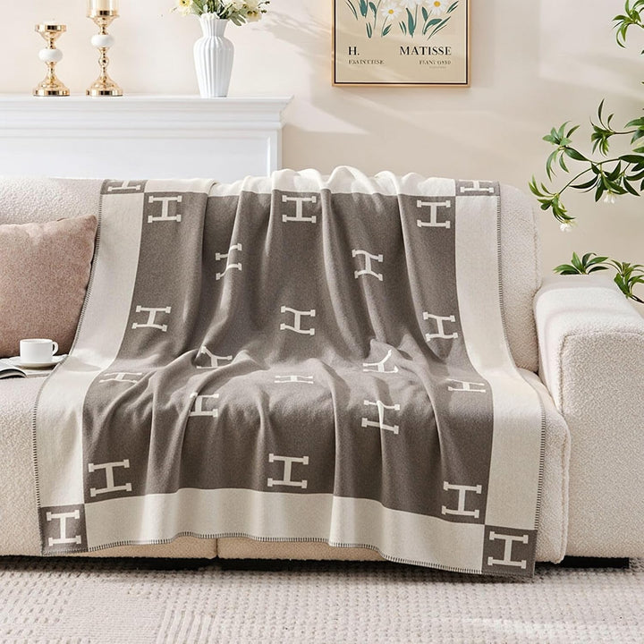 Luxusdecke aus Kaschmir &amp; Wolle – Perfekte Kuscheldecke für Sofa &amp; Sessel, Stilvoll und Wärmend, Ide