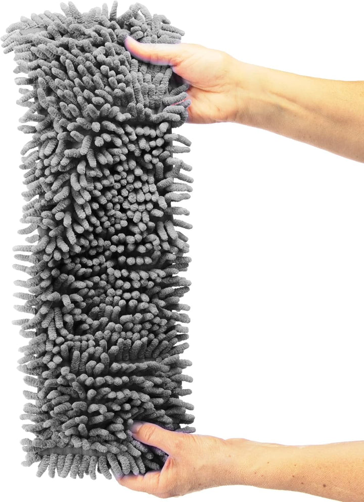 com-four® 4X Ersatz-Bezug für Bodenwischer - Wischbezug aus Microfaser Chenille zur gründlichen Rein