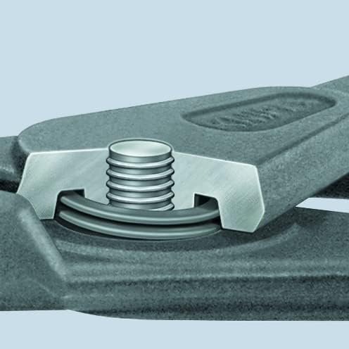 KNIPEX Präzisions-Sicherungsringzange für Aussenringe auf Wellenmit rutschhemmendem Kunststoff überz