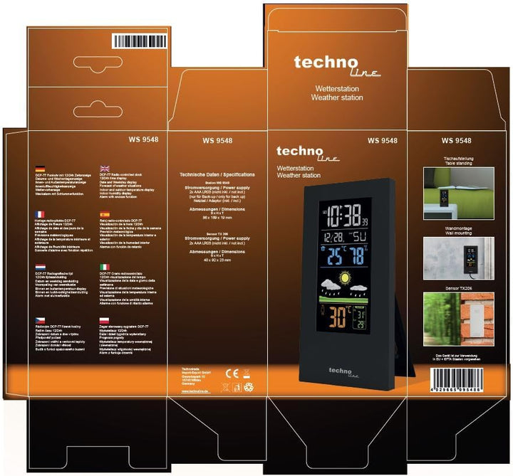 Technoline Wetterstation WS 9548