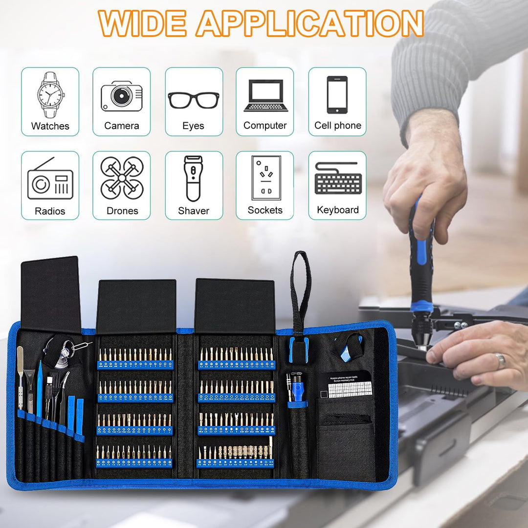 142 in 1 Feinmechaniker Werkzeug Schraubendreher Set, Werkzeugset, Precision Screwdriver Set, Handy