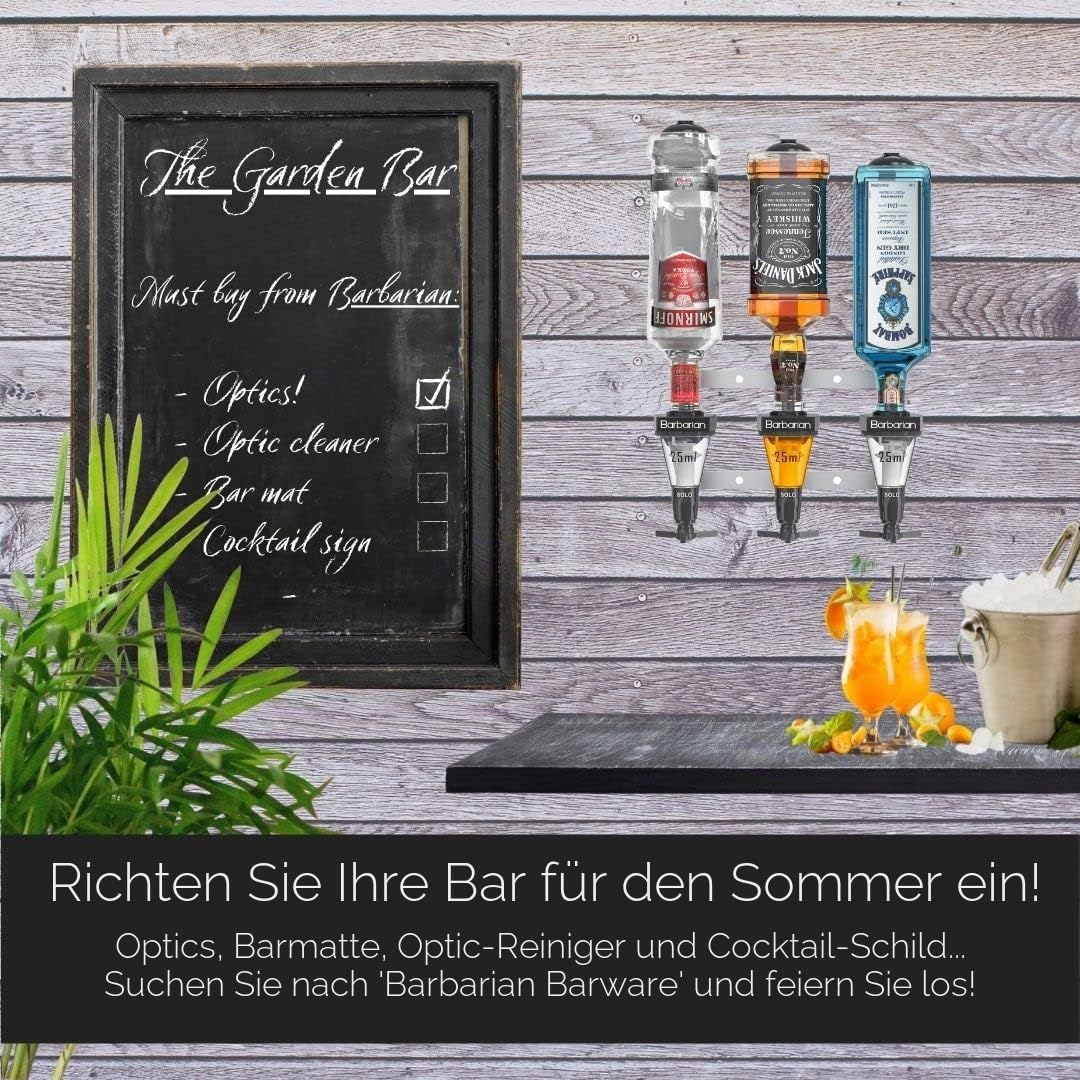 Barbarian Optics Mehrfach-Flaschenhalter, Wandhalter, für 4/6 Flaschen, für Hausbar, Schnaps, Wein,