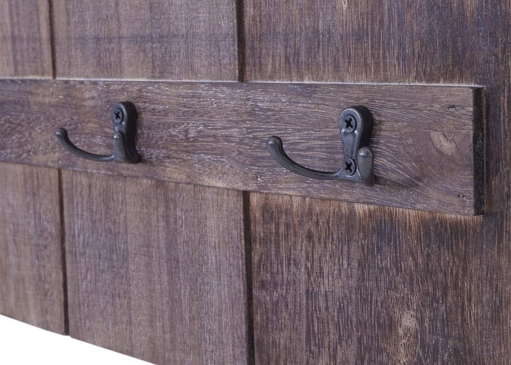 Mendler Wandgarderobe HWC-C89 Welcome, Garderobe Garderobenpaneel, Shabby-Look Vintage, 91x60cm - br