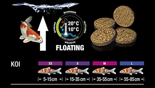 JBL Frühjahrsfutter für Koi, Schwimmende Futterwafer, Saisonfutter, ProPond Spring, Grösse S, 4,2 kg