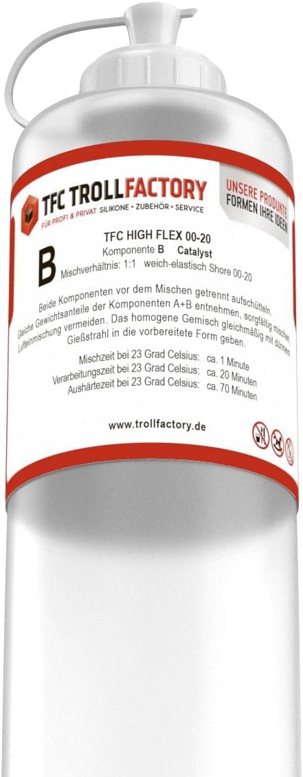 TFC HIGH Flex Silikon Kautschuk 00-20 1:1 - Grösse: 2kg (2x1kg) 2000 g, 2000 g