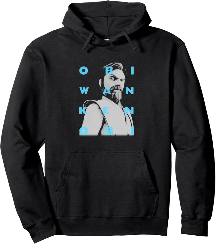 Star Wars: Clone Wars Obi-Wan Kenobi Text Overlay Pullover Hoodie