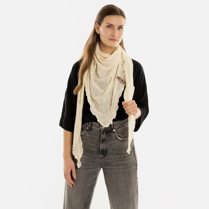 KNIT FACTORY - José Dreieckstuch - Dreieckstuch Damen - Fein Gestrickter Damen Schal - Halstücher fü