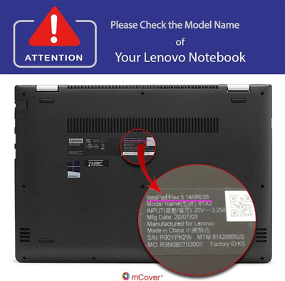 mCover Hülle kompatibel nur für 14" Lenovo IdeaPad Flex 5-14ARE05 / 5-14ALC05/5-14IIL05/5-14ITL05 Co