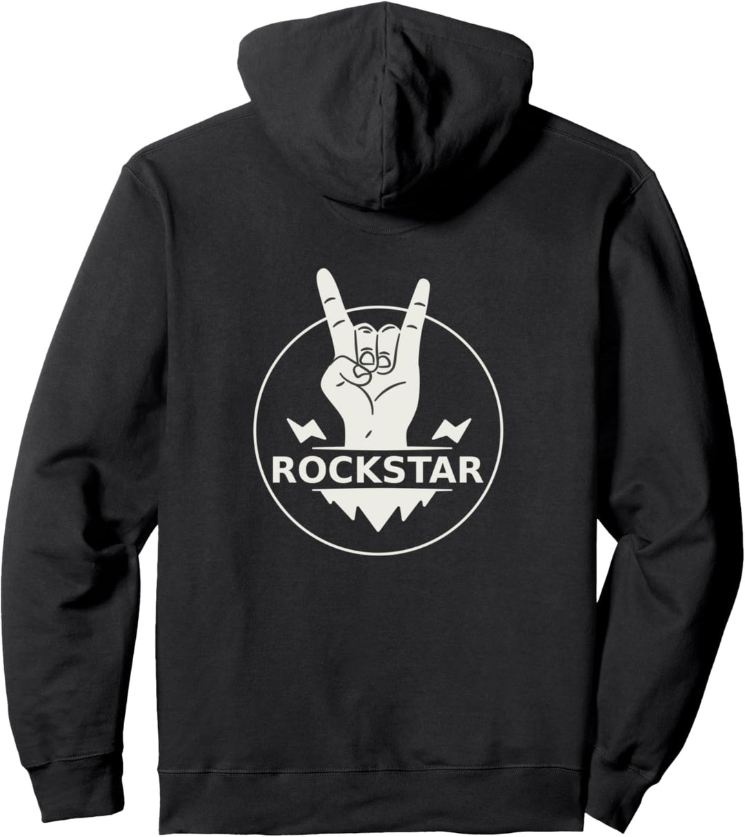 Born To Rock RockStar Gitarrist und Musiker Geschenkidee Pullover Hoodie