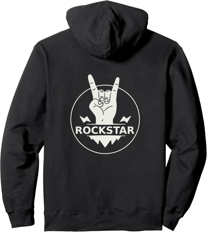 Born To Rock RockStar Gitarrist und Musiker Geschenkidee Pullover Hoodie