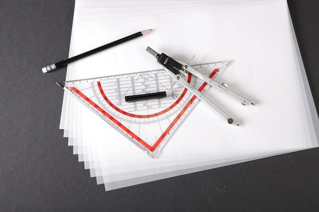 Clairefontaine 975139C Ries Transparentpapier (50 x 65 cm, 10 Blatt, 285 g, ideal für technische Zei