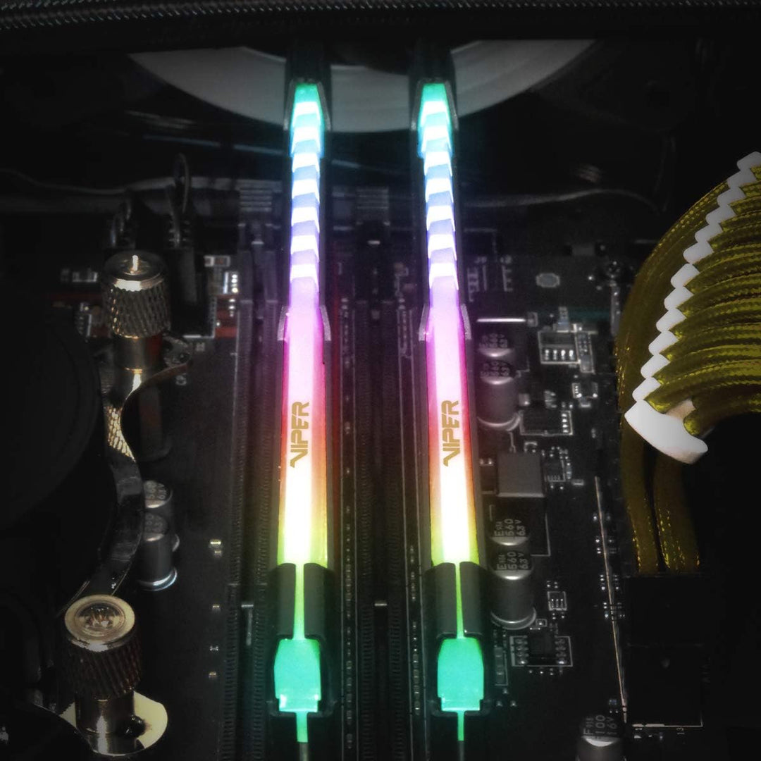Patriot Viper Steel RGB DDR4 32GB (2 x 16GB) 3200MHz CL16 Gaming Arbeitsspeicher Kit 32GB 3200MHz Ki