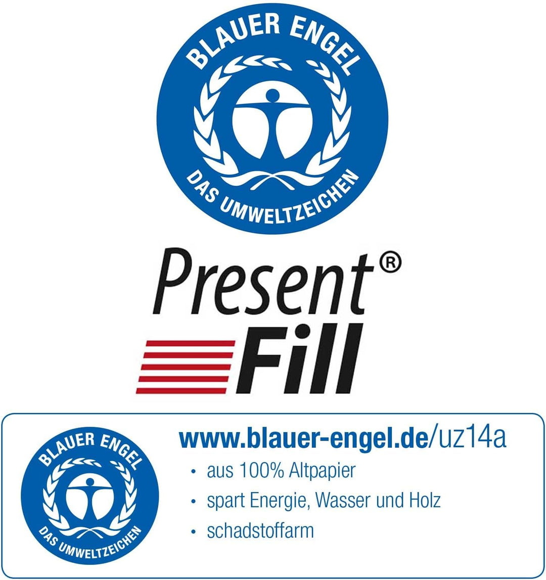 5 KG PresentFill® Füllmaterial Saphir Blau umweltfreundliches Polstermaterial aus 100% Recycling Pap
