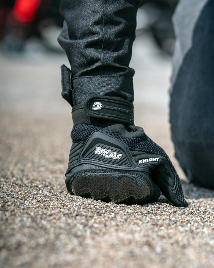 Motorradhandschuhe Atmungsaktive Motorradhandschuhe Leder Vollfinger Knöchelschutzpolster Touchscree
