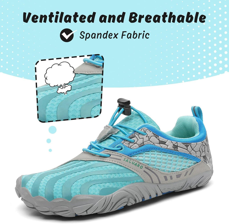 SAGUARO Unisex-Kinder Barfussschuhe Schnell Trocknend Wanderschuhe Leicht Laufschuhe Gr.24-36 26 EU
