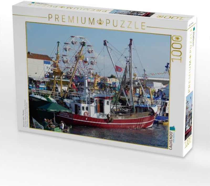 CALVENDO Puzzle Büsumer Hafen / Nordsee 1000 Teile Lege-Grösse 64 x 48 cm Foto-Puzzle Bild von Marti