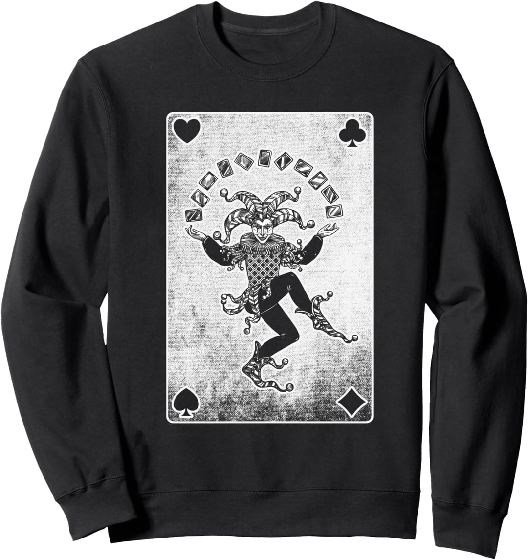 Cooles & Lustiges JOKER Karte Spielkarten Joker Sweatshirt
