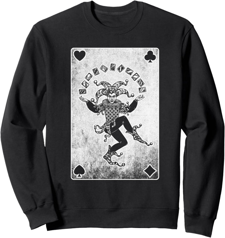 Cooles & Lustiges JOKER Karte Spielkarten Joker Sweatshirt