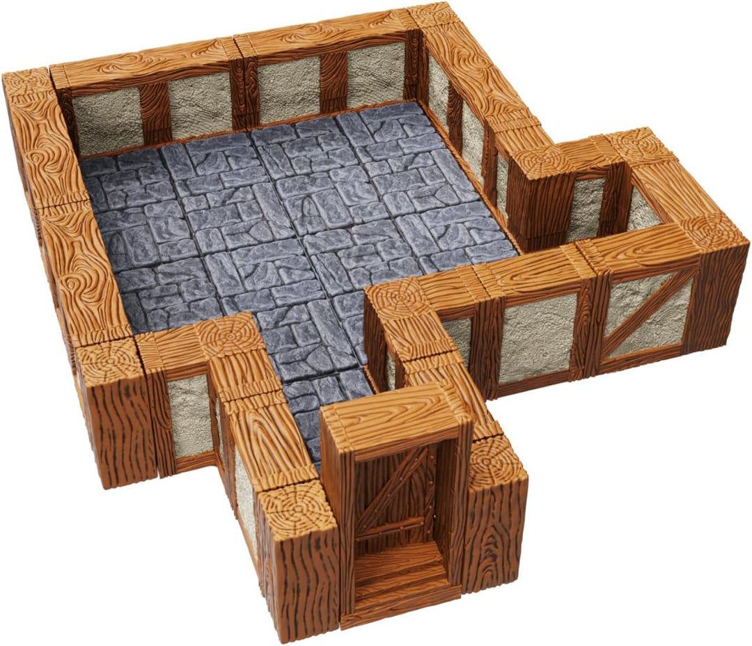 Warlock Fliesen Erweiterungsset Town & Village Straight Walls, 2,5 cm