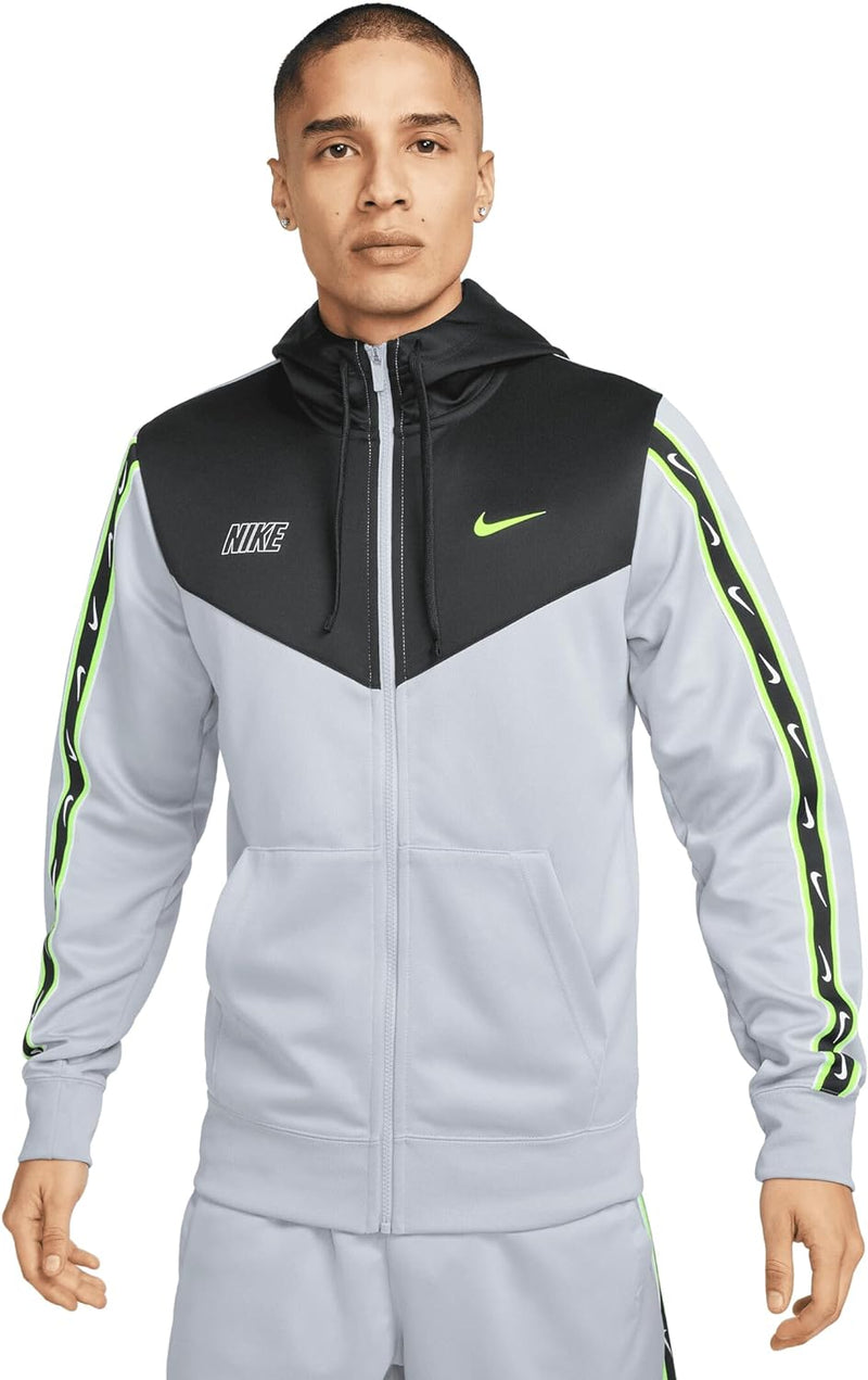 Nike Repeat Trackjacket Jacke S grey/volt, S grey/volt