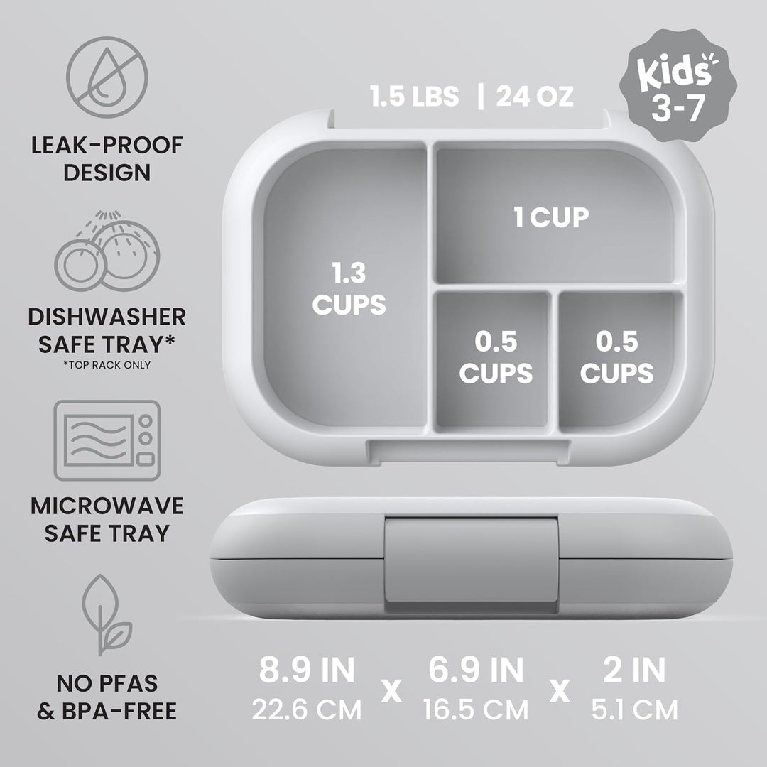 Bentgo® Kids Chill Lunchbox – auslaufsichere Bento Box mit abnehmbarem Eisbeutel & 4 Fächern für Mah