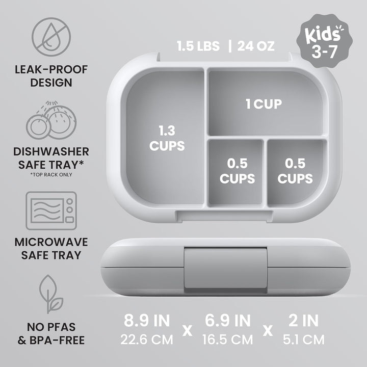 Bentgo® Kids Chill Lunchbox – auslaufsichere Bento Box mit abnehmbarem Eisbeutel & 4 Fächern für Mah