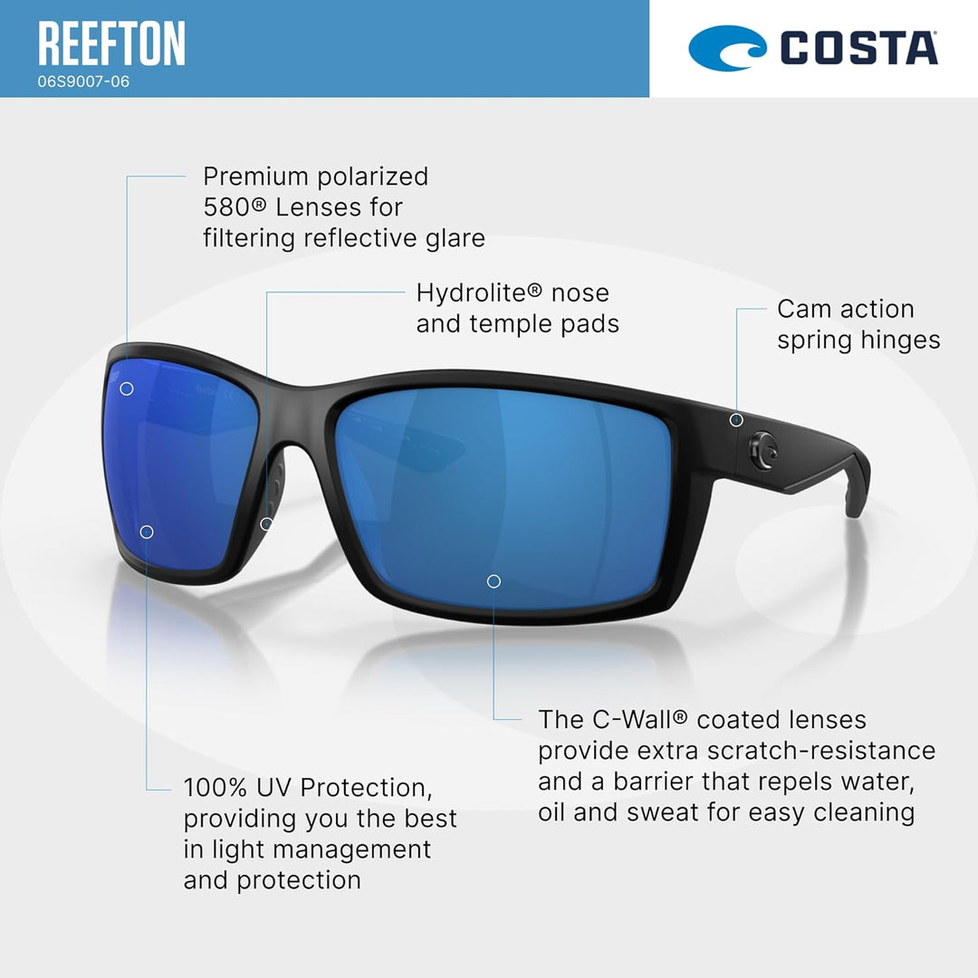 Costa Del Mar Herren Sonnenbrille Blackout/Blue