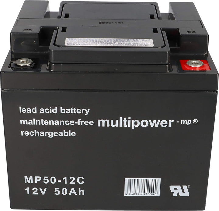 2X AGM 12V / 50Ah Blei-Akku - MP50-12C Zyklenfest kompatibel WP50-12NE, 12LCP-50, REC50-12I + WSB Ad