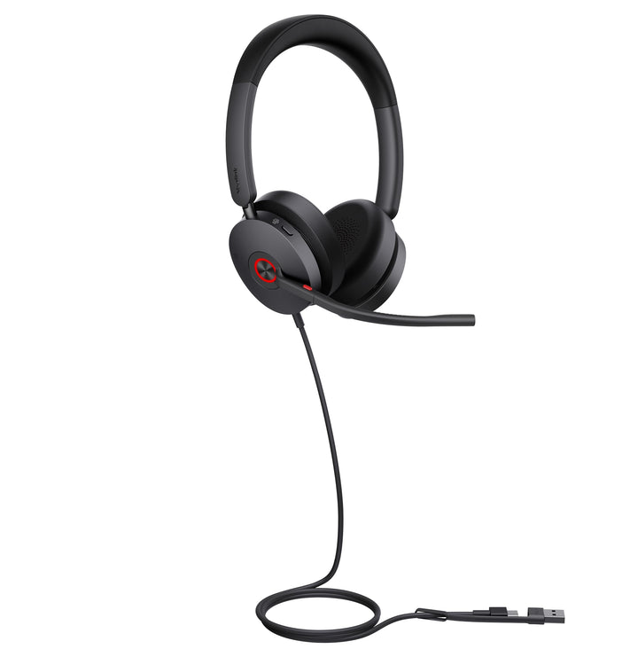 Yealink UH48 Dual Teams Headset – USB-C/A, Hybrid ANC, 4-Mikrofon Geräuschunterdrückung, Dual Busyli
