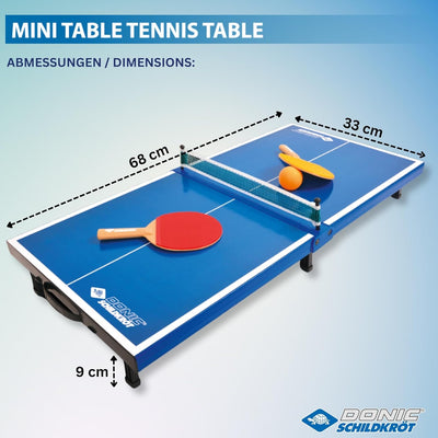 Donic-Schildkröt Tischtennis-Mini-Tisch-Set Single, Single