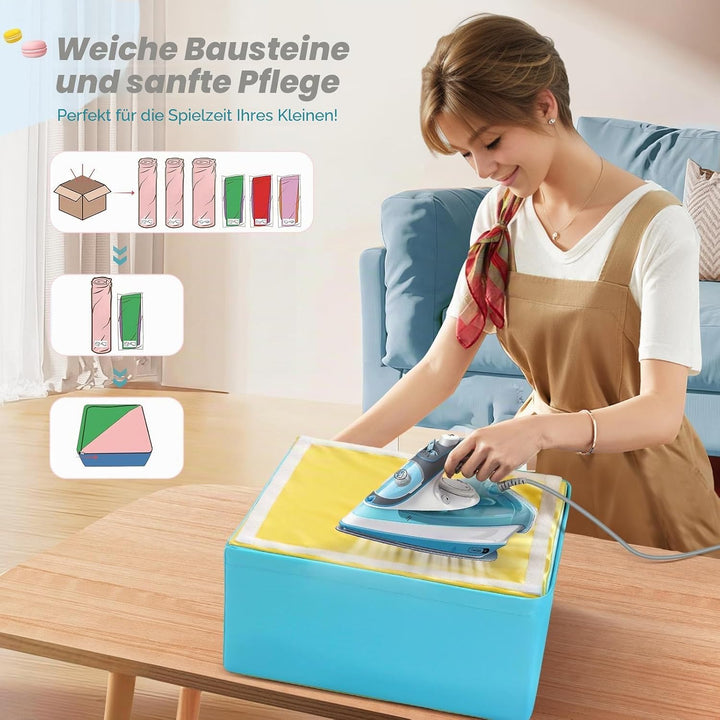 Klettersteine für Kleinkinder 6er Set Schaumstoff-Bausteine weiche Kletterblöcke für Kinder ab 1 Jah