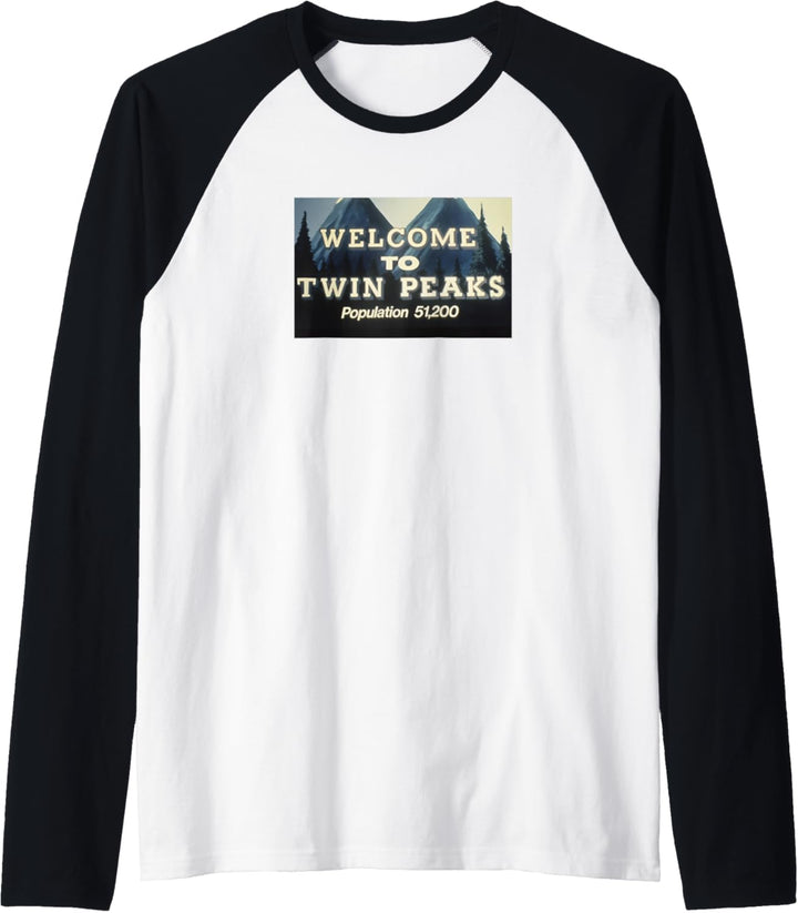 Twin Peaks Welcome To Twin Peaks Population Sign Raglan