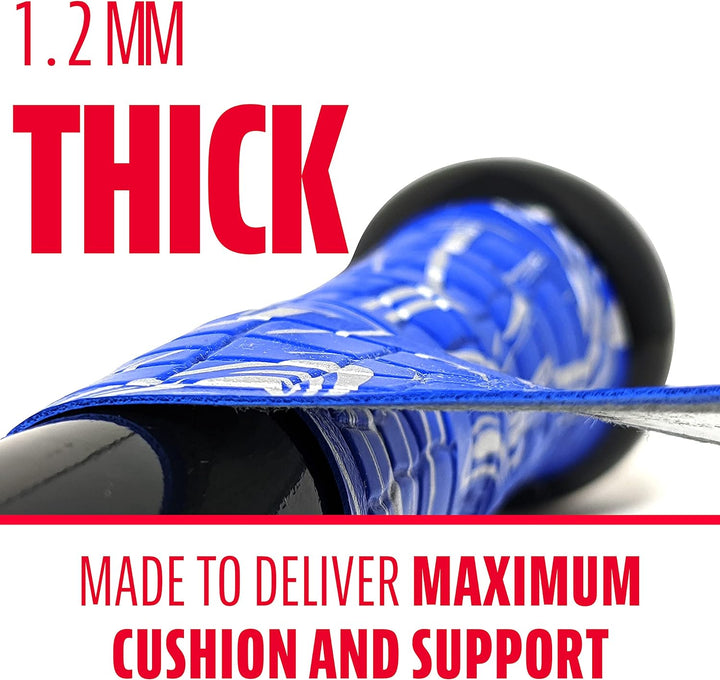 Franklin Sports Gator Grip Schläger-Griffband Royal / Silber, Royal / Silber