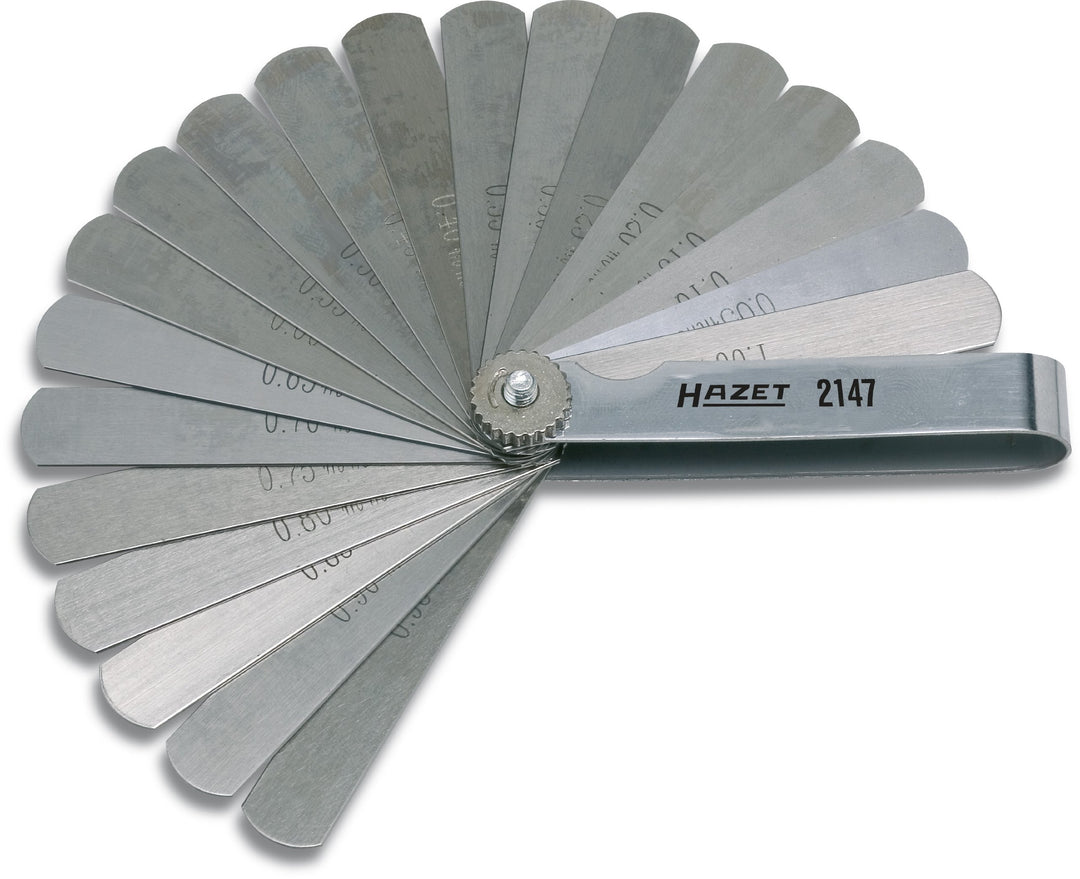 Hazet 2147 Fühlerlehre 20tlg., 0,05 - 1,00 mm