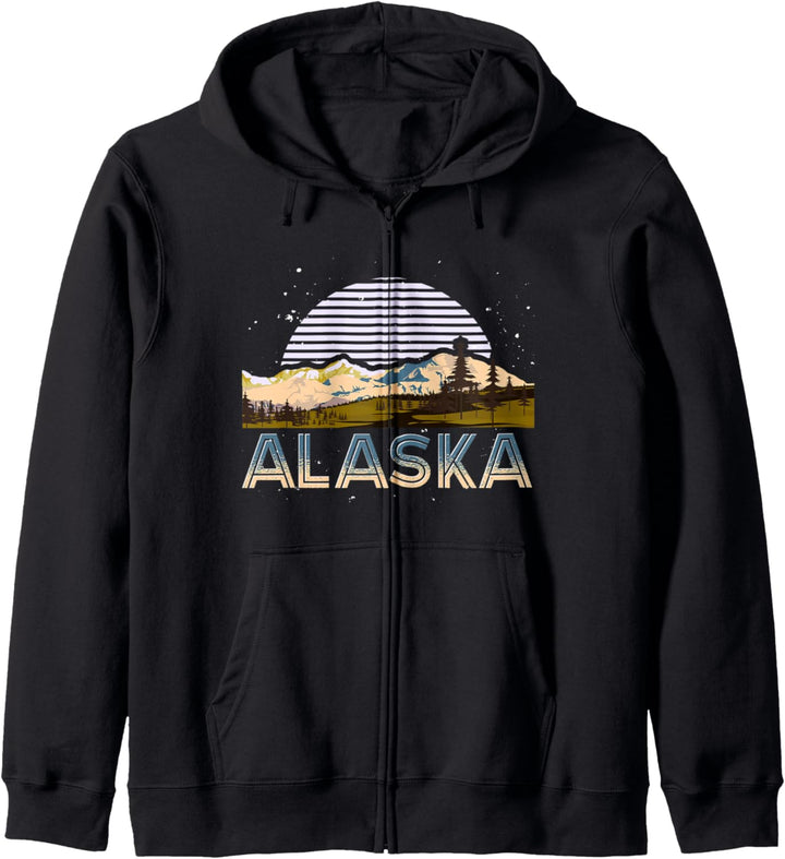 Retro Alaska Kapuzenjacke