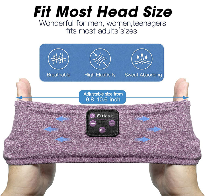 Schlafkopfhörer Sport Stirnband Kopfhörer mit Lautsprechern Perfekt für Training,Joggen,Yoga,Schlafl