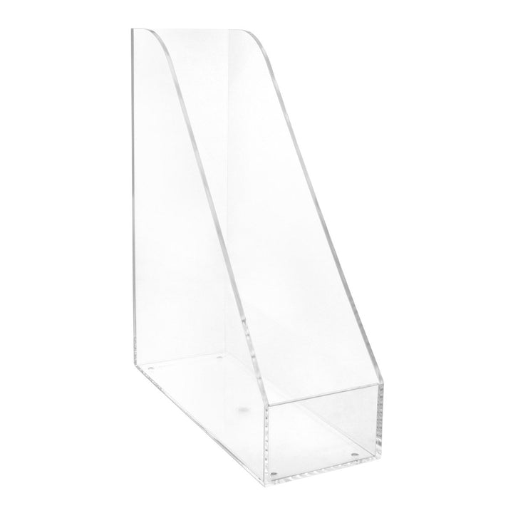 MAUL Stehsammler aus Acryl | Schreibtisch Organizer für Papier, Block und Zeitschriften bis DIN A4 |