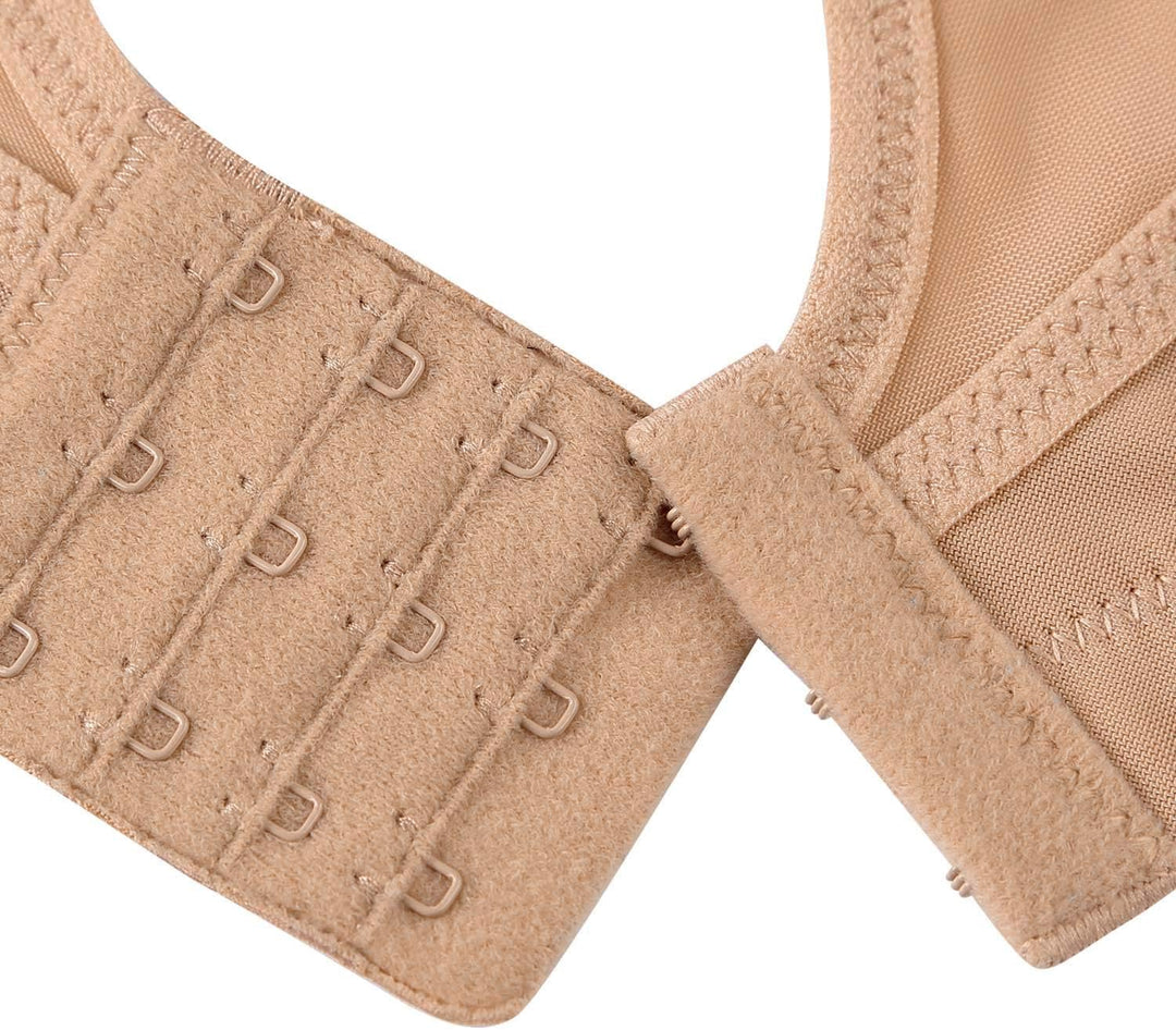 Wingslove Damen Sport BH ohne Bügel Nicht Gepolstert High Impact Bustier Halt Joggen BH 75E Nackt, 7