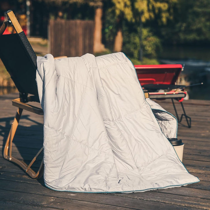Sonive Campingdecke Reisedecke Ultraleicht,wasserdichte Decke,100% Nylon Warme Outdoor Decke Winddic