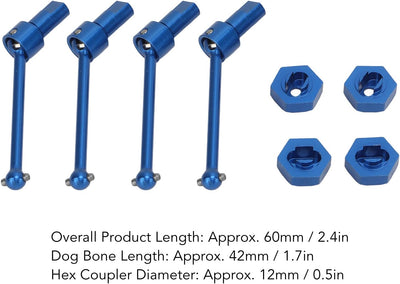 Antriebswelle Vorne Hinten, CVD-Antriebswelle aus Aluminiumlegierung für Traxxas Latrax Teton 1/18 R